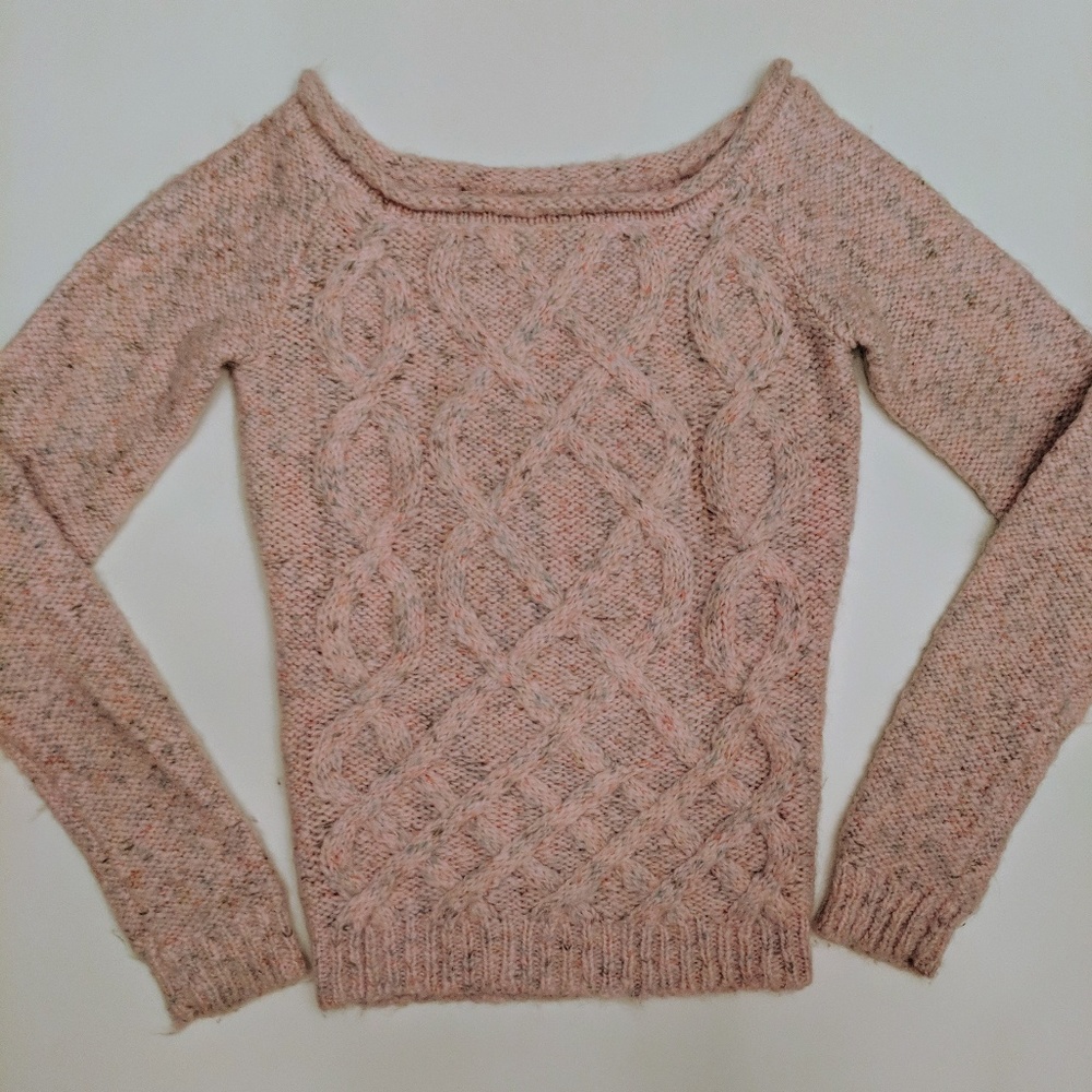 Guess Cable Knit / Boatneck Sweater - XS